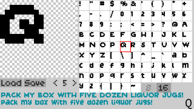 nanoFont editor